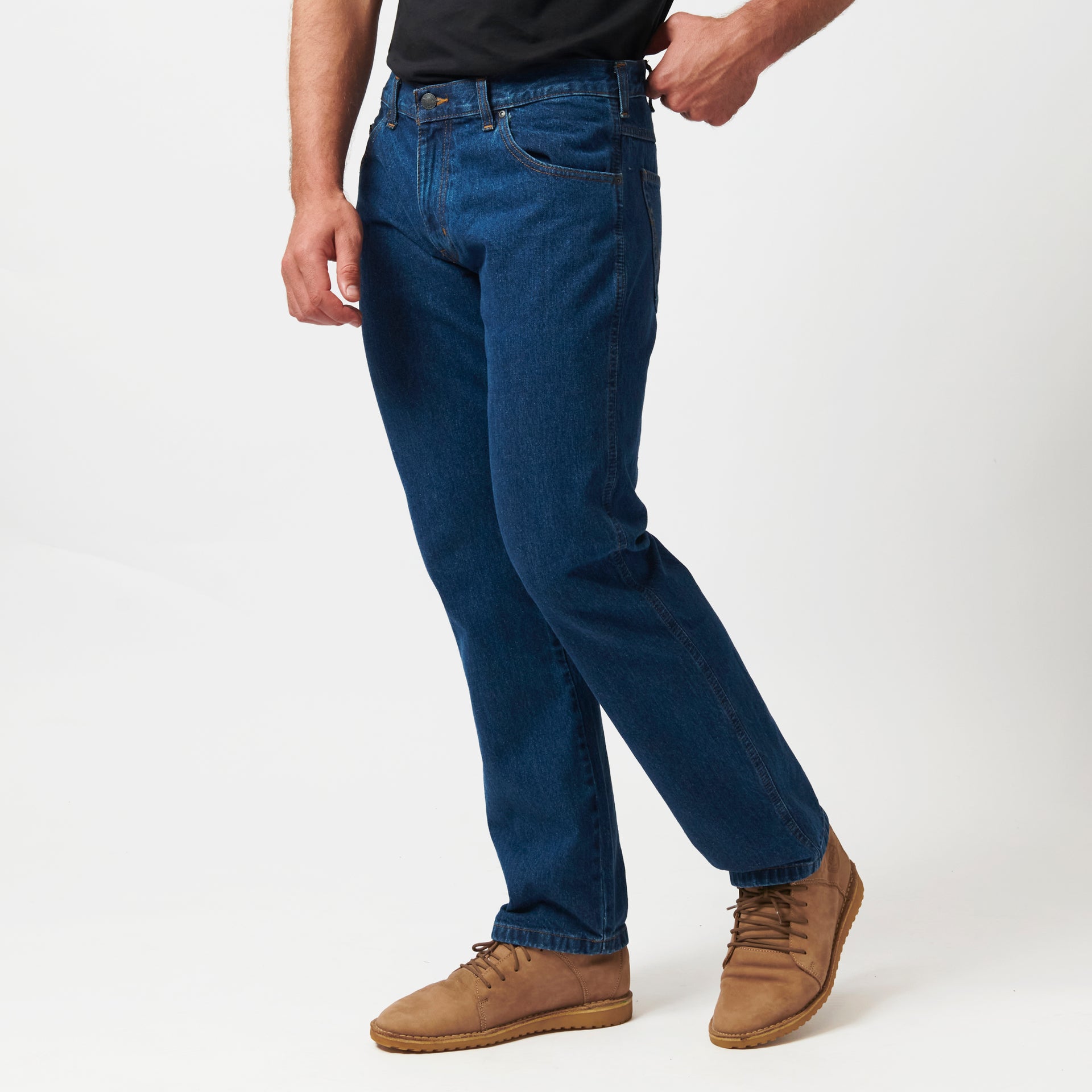 TEXAS STRETCH IN STONEWASH (EXTRA LENGTH)