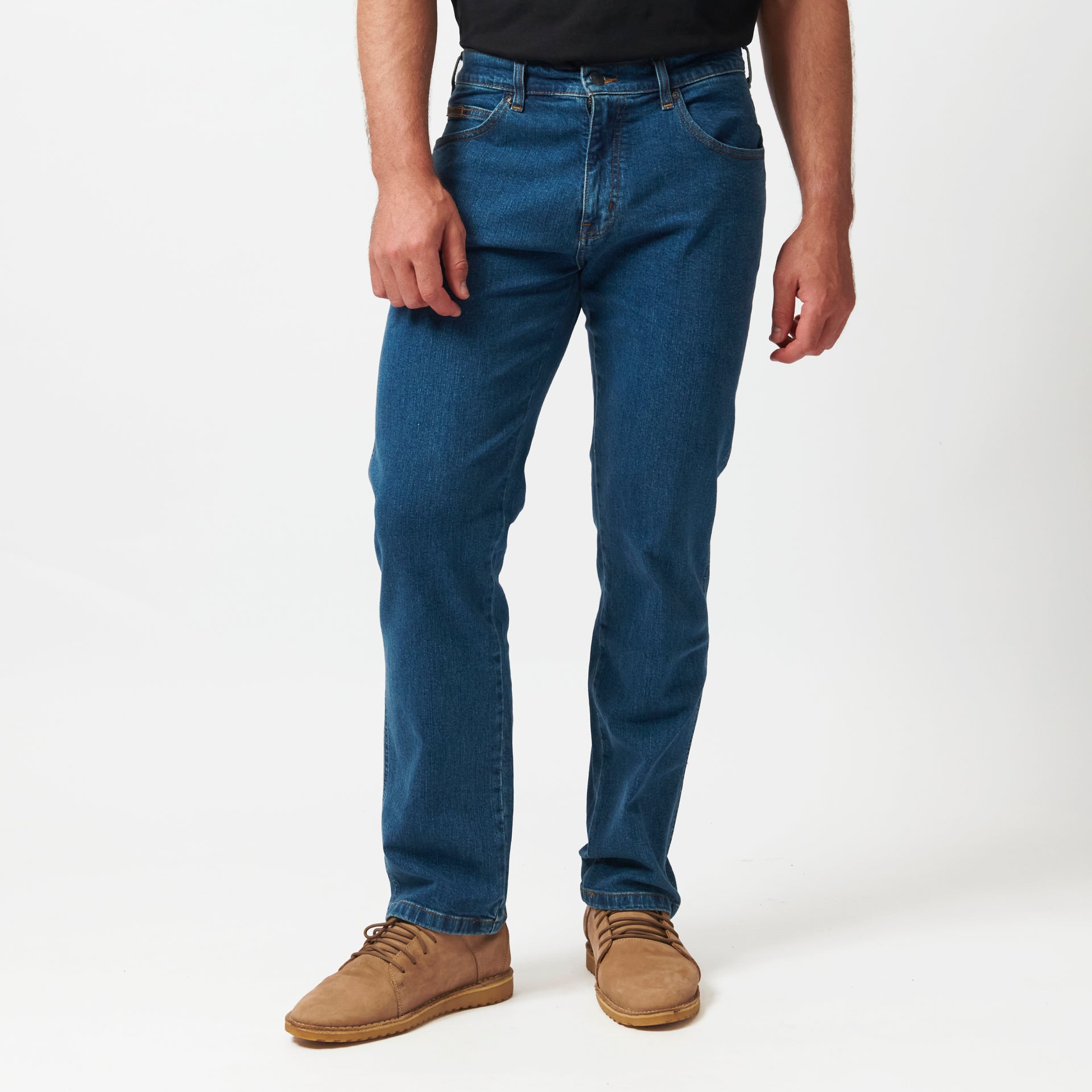 TEXAS IN WORN INDIGO STRETCH