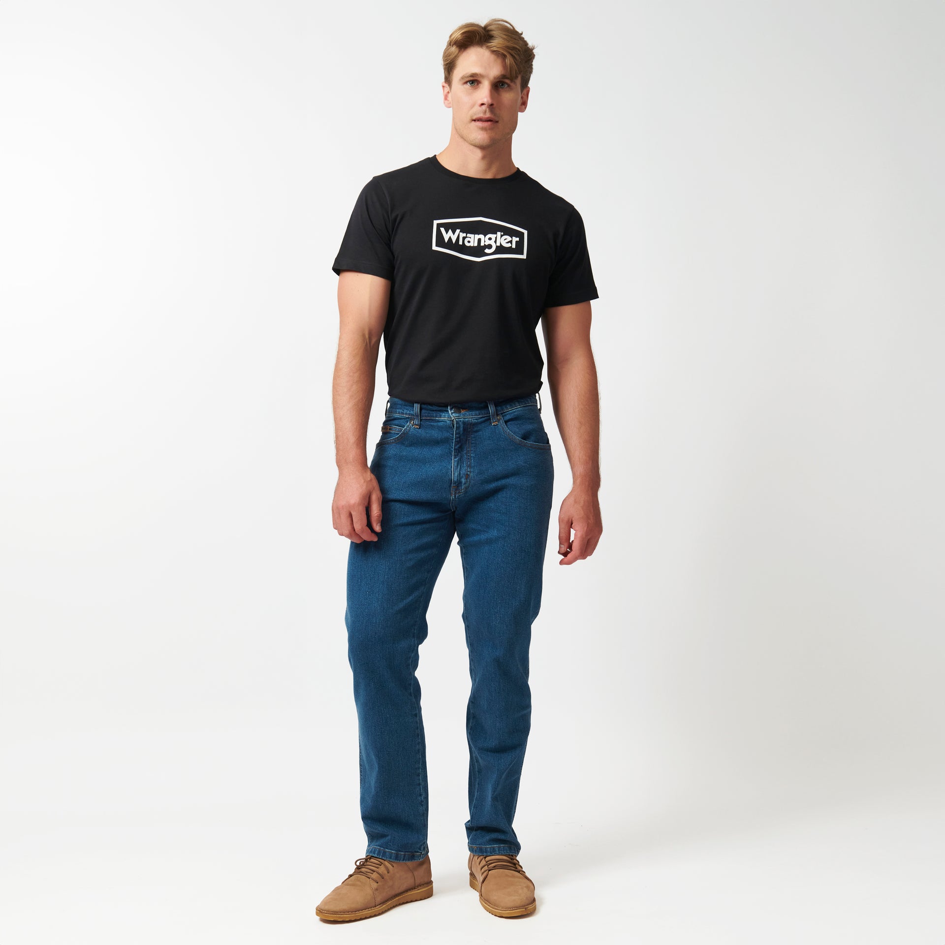 TEXAS IN WORN INDIGO STRETCH