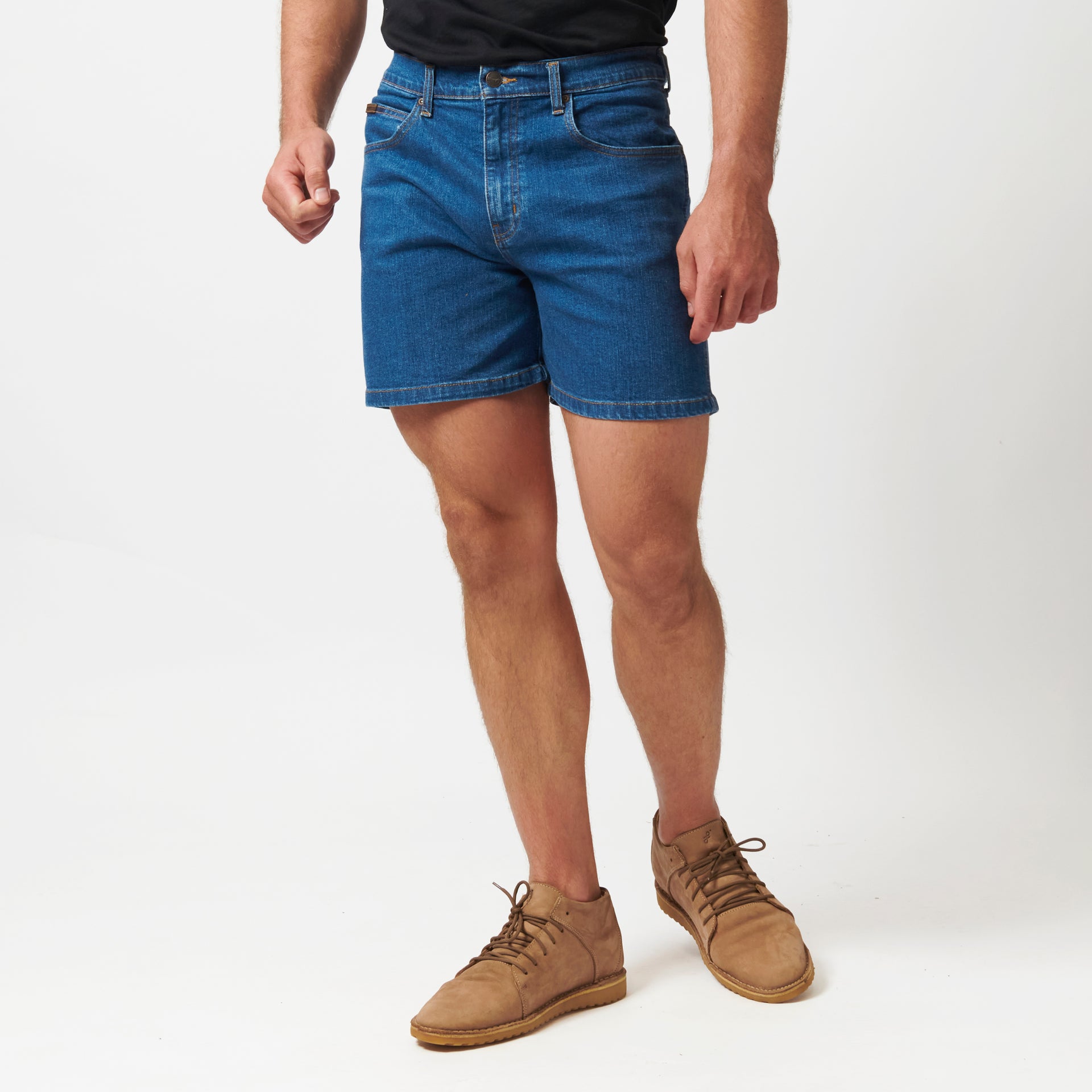 HERO SHORT IN STONEWASH STRETCH