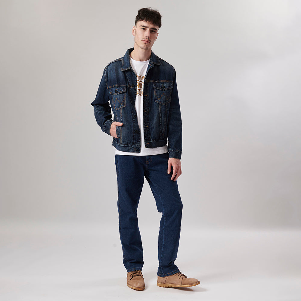CLASSIC DENIM JACKET IN WELL WORN BLUE