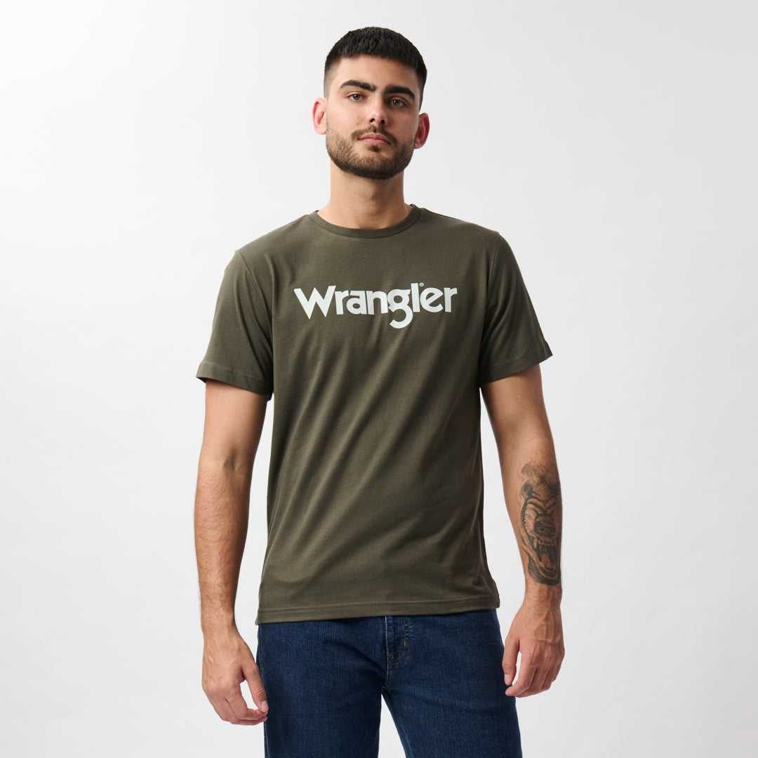 KABEL T-SHIRT IN NEW TAUPE GREEN