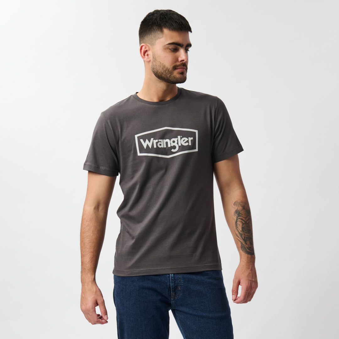 HEXO LOGO T-SHIRT IN FADED BLACK