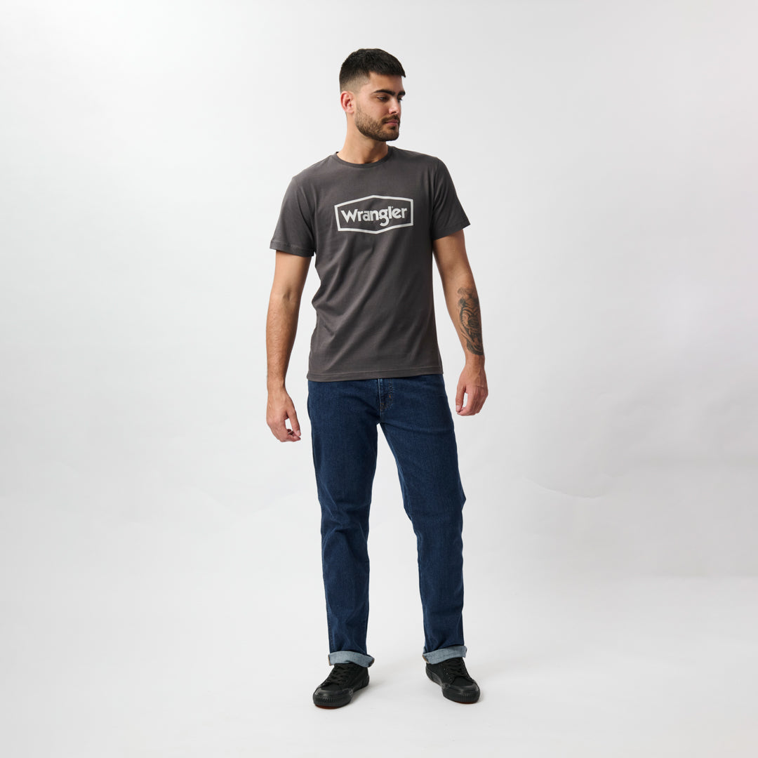 HEXO LOGO T-SHIRT IN FADED BLACK