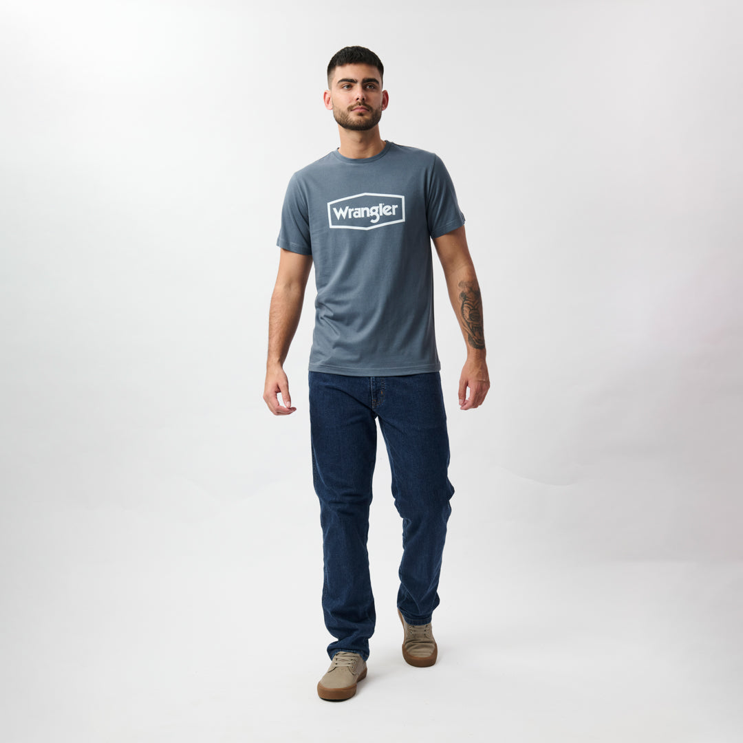 HEXO LOGO T-SHIRT IN GRANITE GREY