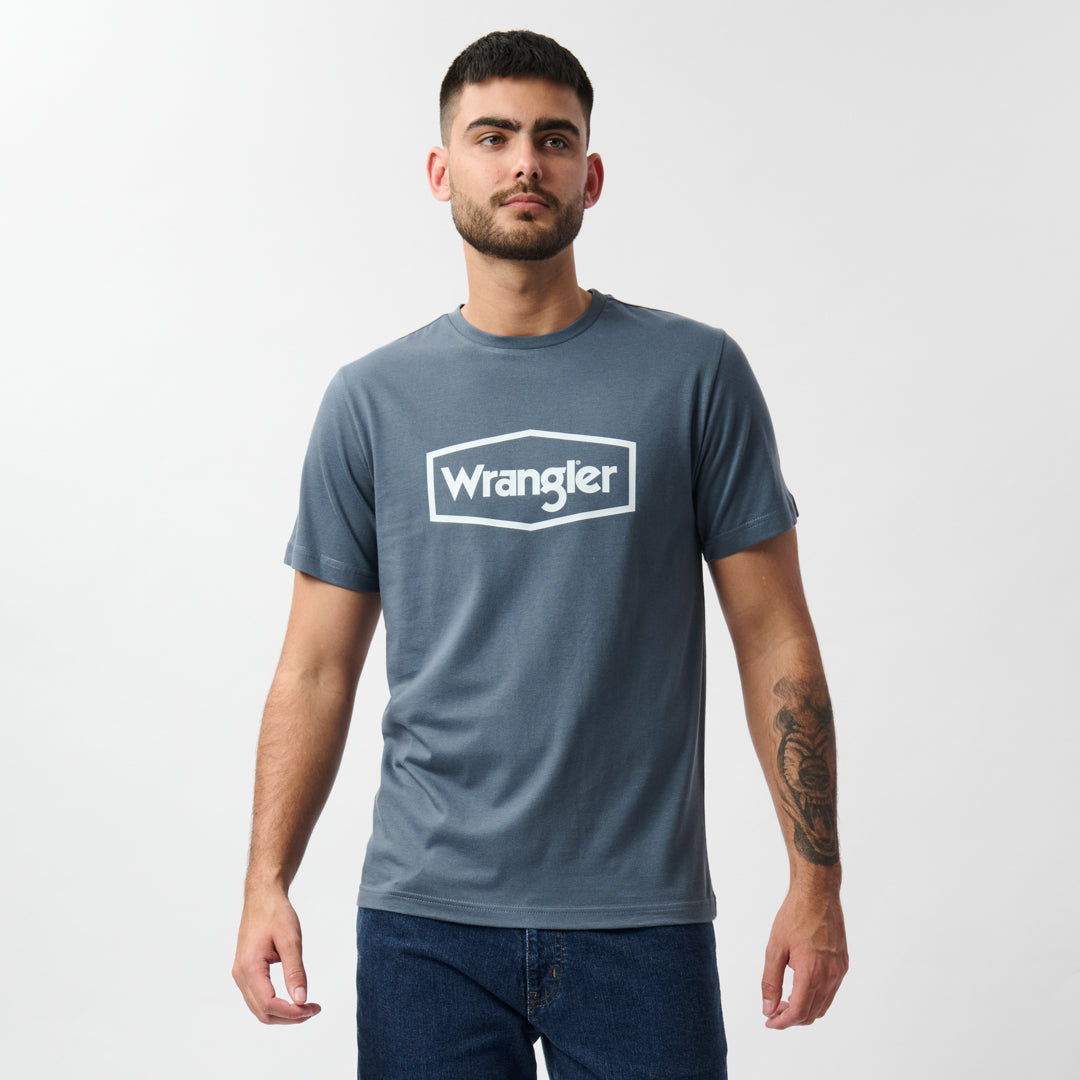 HEXO LOGO T-SHIRT IN GRANITE GREY