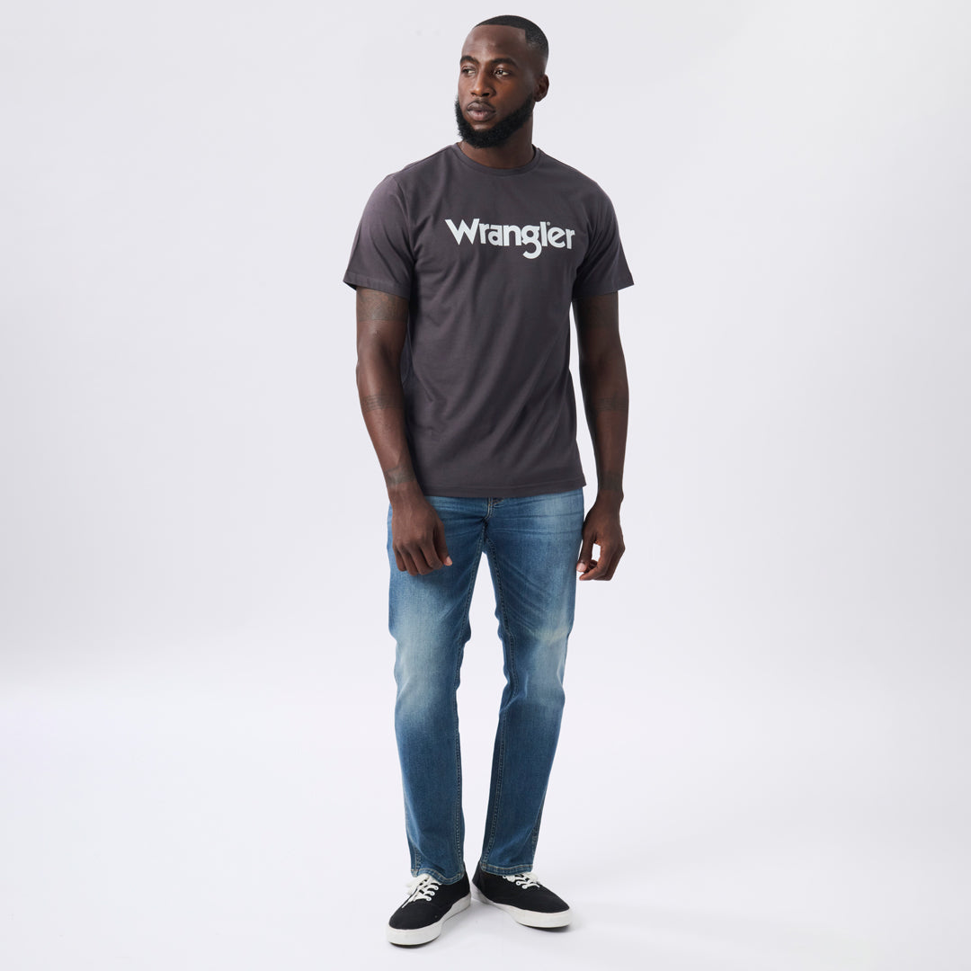 KABEL T-SHIRT IN FADED BLACK