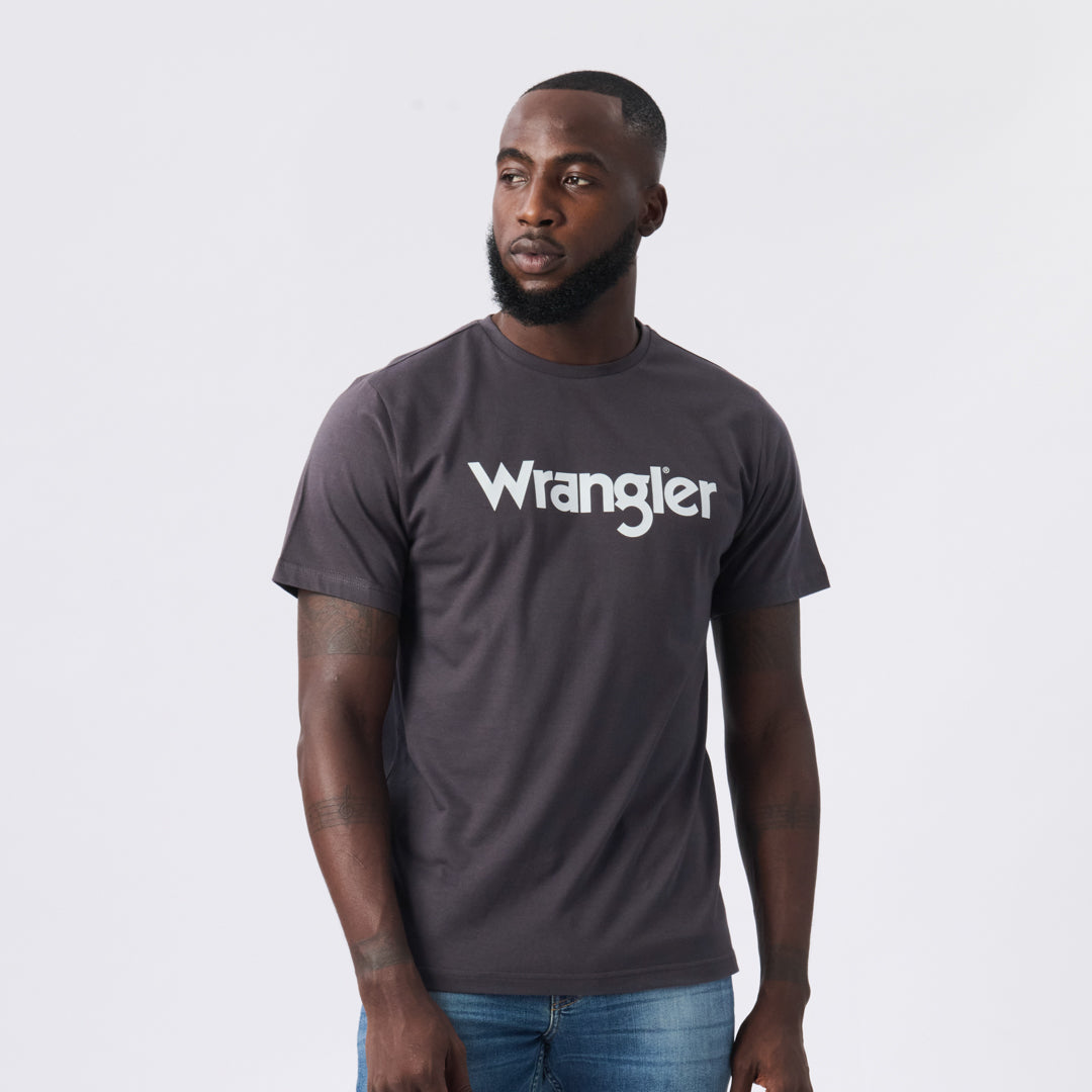 KABEL T-SHIRT IN FADED BLACK