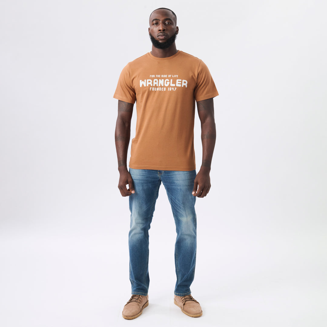 SNAKEWINE T-SHIRT IN UTILITY BROWN