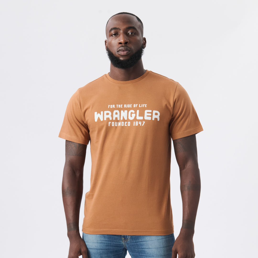 SNAKEWINE T-SHIRT IN UTILITY BROWN