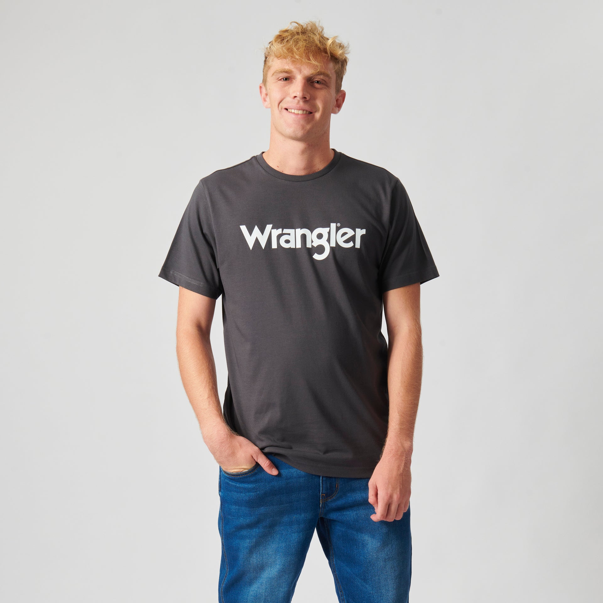 KABEL T-SHIRT IN FADED BLACK