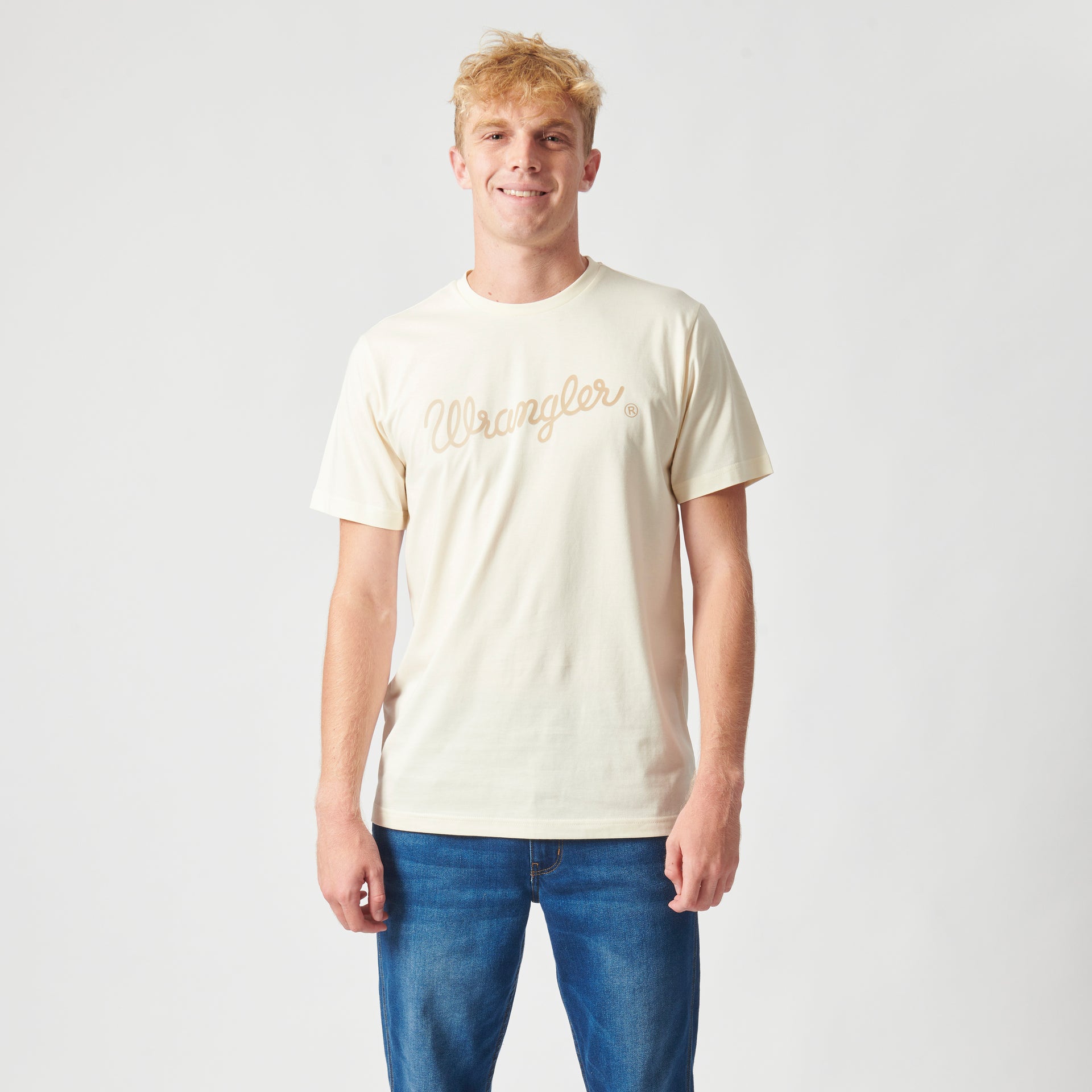 TEXTURED CLASSIC T-SHIRT IN VINTAGE WHITE