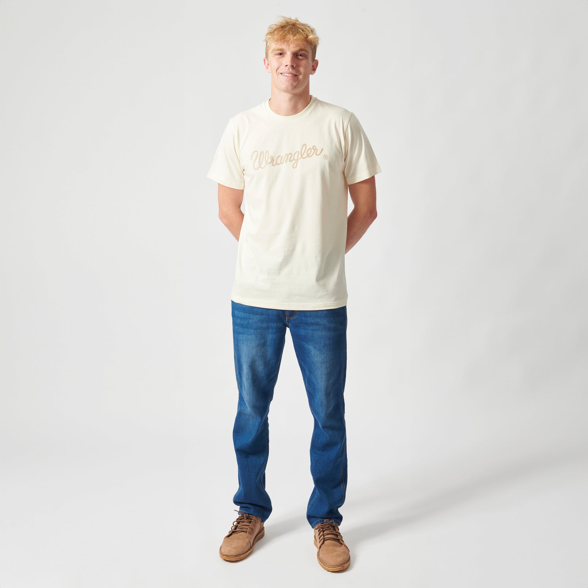 TEXTURED CLASSIC T-SHIRT IN VINTAGE WHITE
