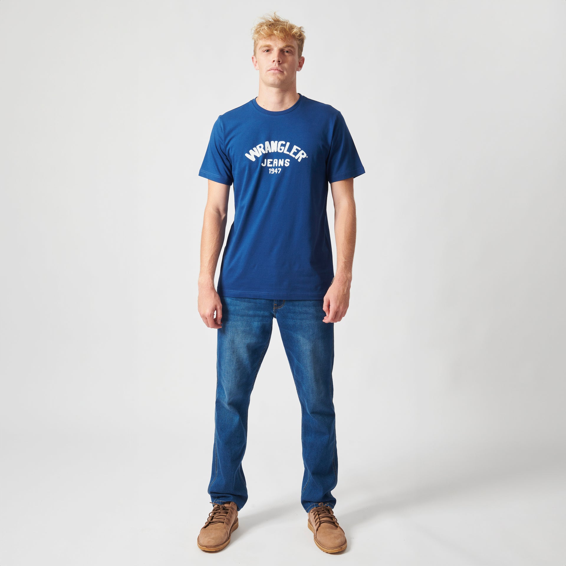 1947 JEANS LOGO T-SHIRT IN NAVY