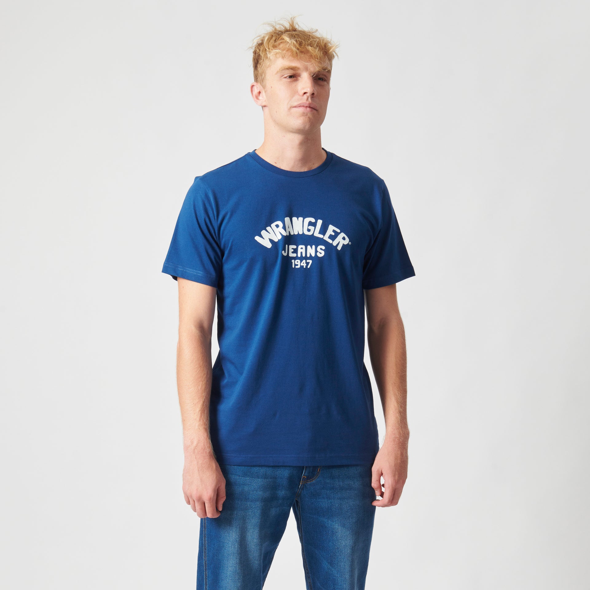 1947 JEANS LOGO T-SHIRT IN NAVY