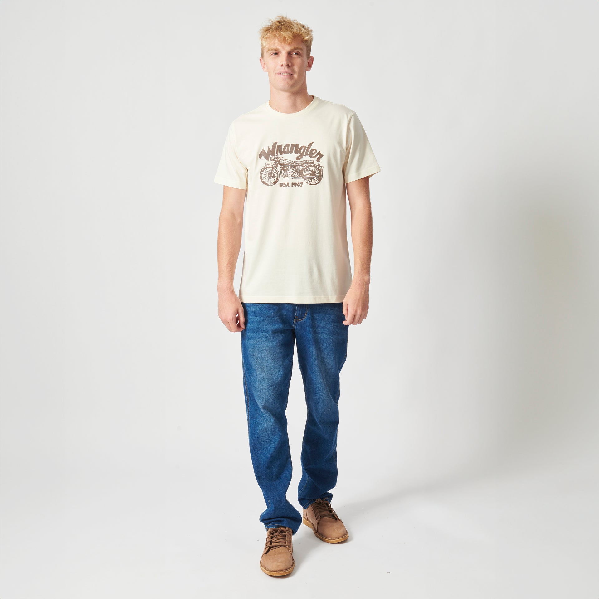 MOTOR T-SHIRT IN VINTAGE WHITE