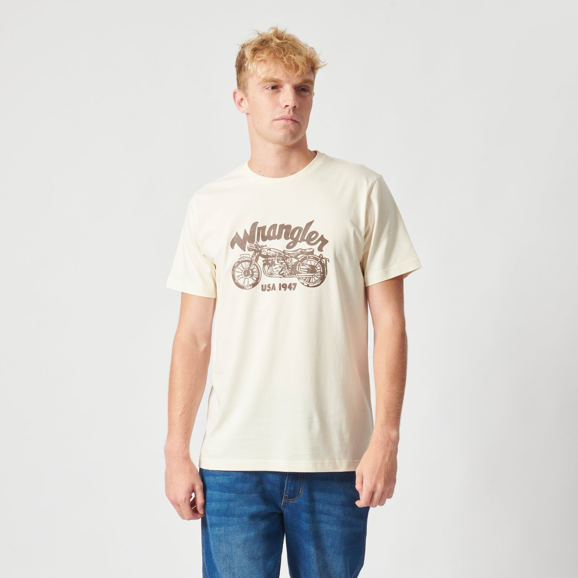 MOTOR T-SHIRT IN VINTAGE WHITE