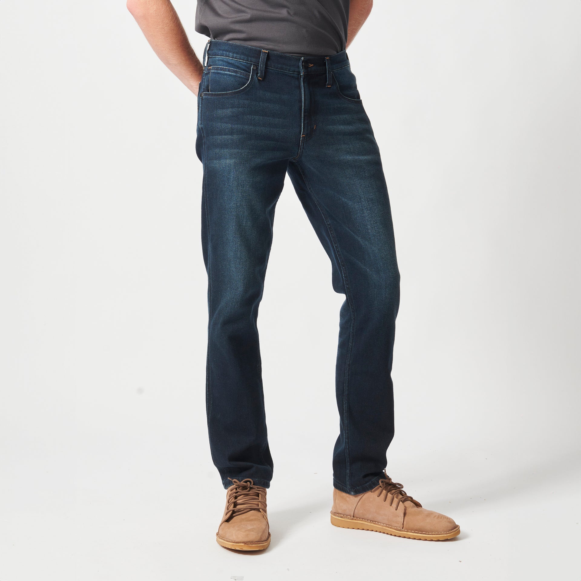 GREENSBORO IN DARK AGED INDIGO STRETCH